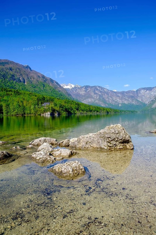 Bohinjsko jezero, Lake Bohinj, Upper Carniola, Slovenia