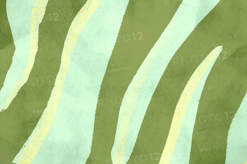 This illustration features abstract, playful curved shapes in muted green and blue tones, ideal for creative backgrounds or graphic elements