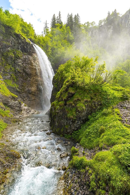 Stuibenfall, Oytal, near Oberstdorf, Allgäu, Bavaria, Germany