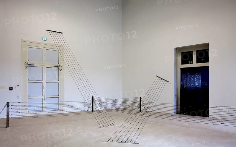 Abacus, an installation by the conceptual artist George Lappas, Fridericianum, documenta 14 exhibition, 2017, Kassel, Germany