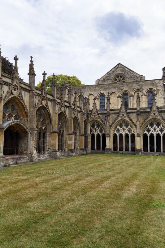 Canterbury Cathedral, The Cathedral of Christ Church, Cloister, Canterbury, Kent, England, Great Britain