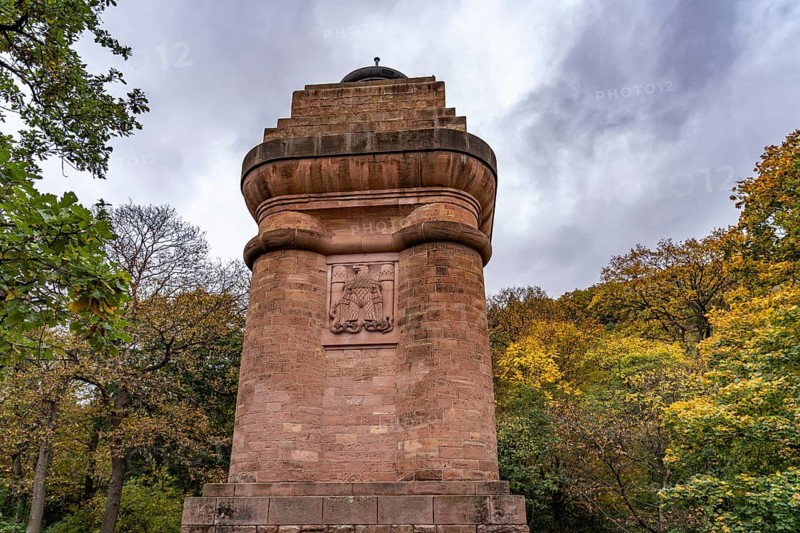 The Bismarck Column in Heidelberg, Baden-Württemberg, Germany