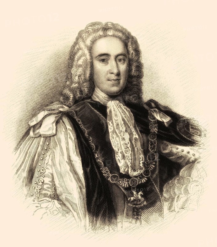 Thomas Pelham-Holles, 1st Duke of Newcastle upon Tyne und 1st Duke of Newcastle-under-Lyne, 1693-1768, britischer Whig-Staatsmann