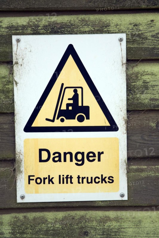 Danger Fork Lift truck sign
