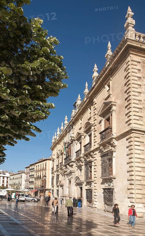 Real Chancilleria, Royal Chancellory building in Plaza Neuva, Granada, Spain