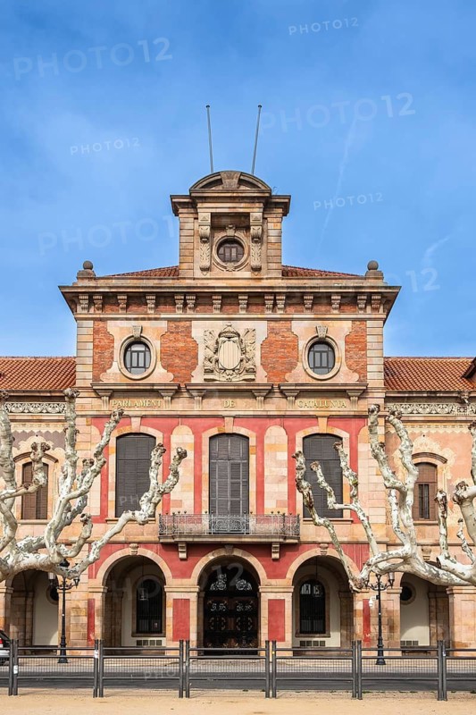 Parliament building of the Catalonian government in Barcelona, Spain