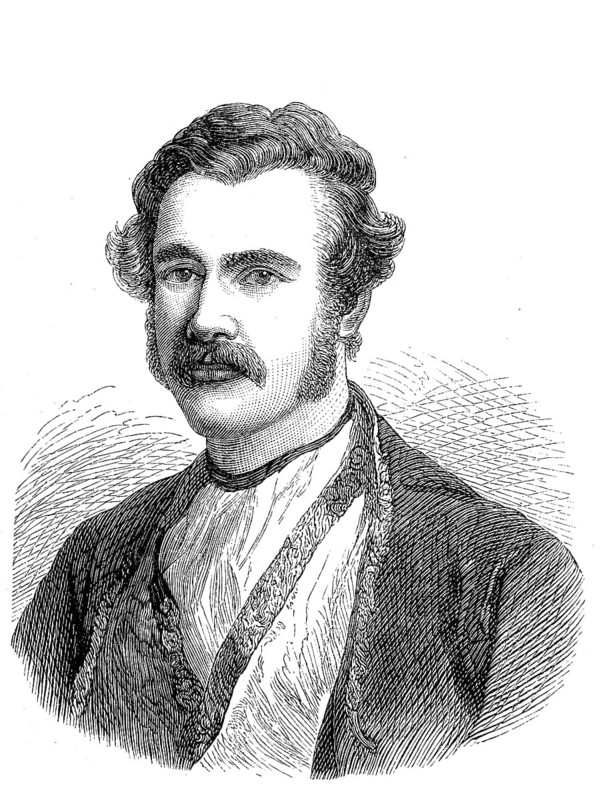 Sir Austen Henry Layard, 5 March 1817, 5 July 1894, one of the leading British archaeologists of the 19th century, Historical, digital reproduction of a 19th century original