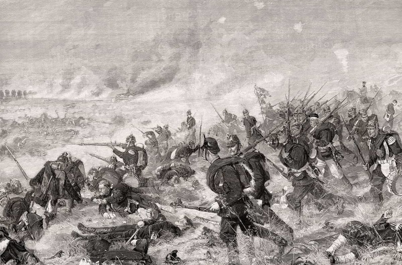 The Battle of Mars-La-Tour on 16 August 1870, Franco-Prussian War