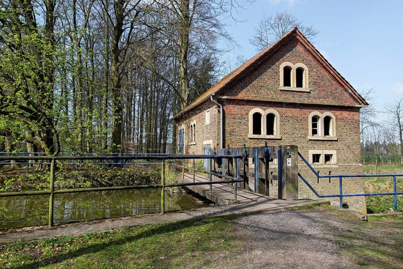 Historische Wassermühle, Münsterland, North Rhine-Westphalia, Germany
