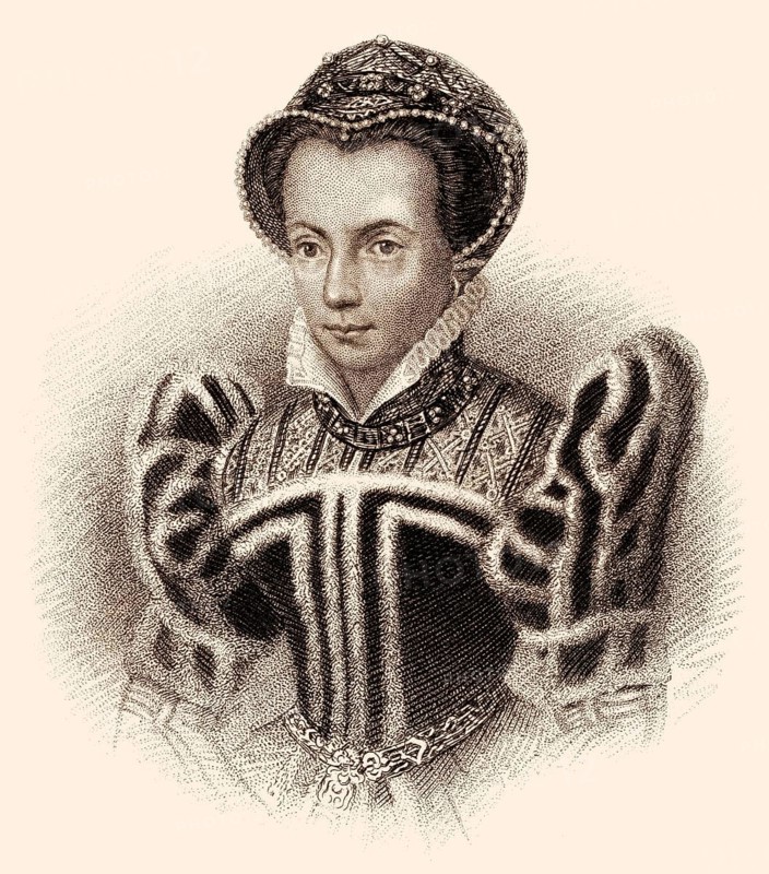 Maria I., 1516-1558, die Königin von England und Irland