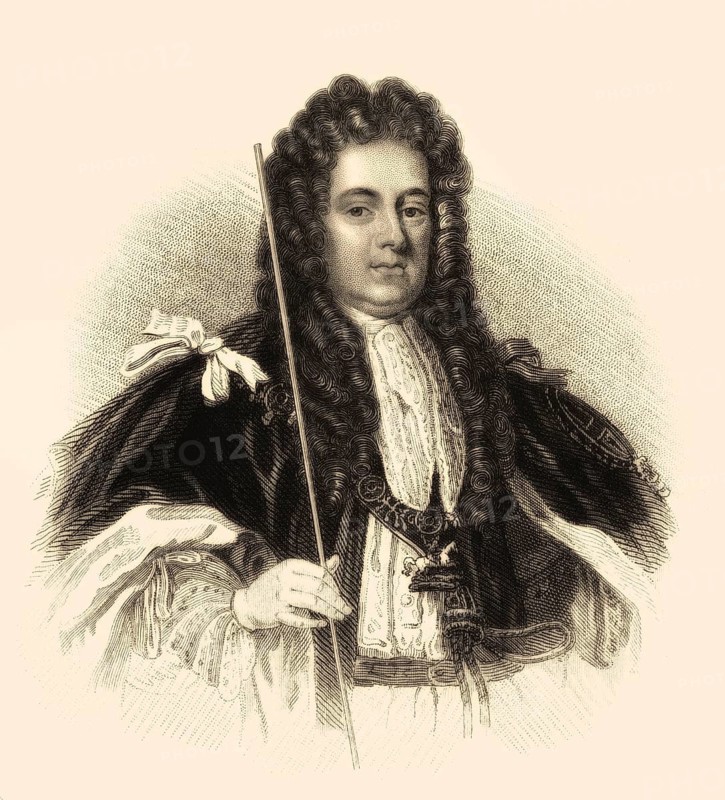 Sidney Godolphin, 1. Earl of Godolphin, 1645-1712, ein führender britischer Politiker
