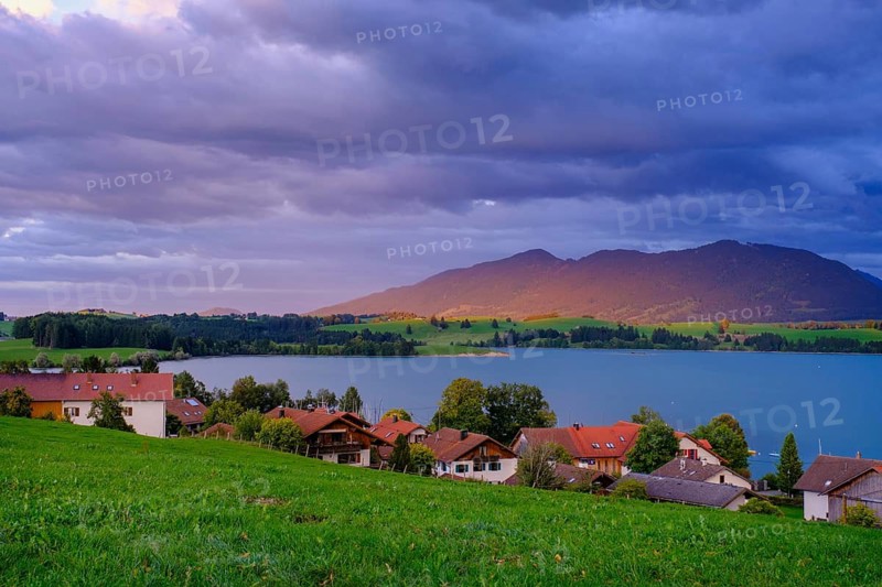 Forggensee, bei Dietringen, Ostallgäu, Swabia, Bavaria, Germany