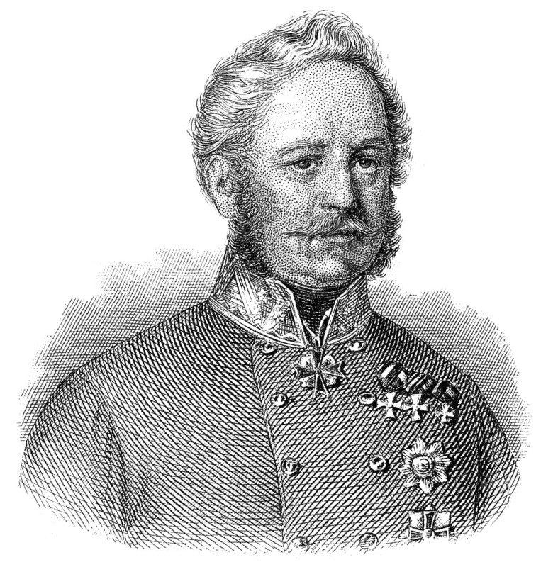 Portrait of Eugen Count Wratislaw von Mittrowitz-Nettolitzky, 1786 - 1867, an Austrian Fieldmarshal, Portrait von Eugen Graf Wratislaw von Mitrowitz-Nettolitzky, 1786 - 1867, ein altösterreichischer General