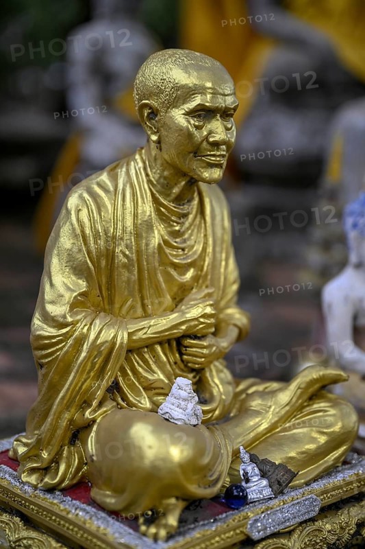 Statue in Wat Yai Chai Mongkhon, Buddhist temple, Ayutthaya, Ayutthaya province, Thailand