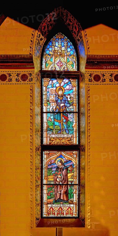 Saint Paul of the Cross cathedral, Stained Glass windows, Rousse, Bulgaria