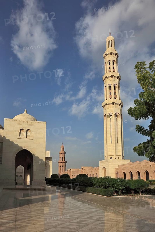 The Great Sultan Qabus Mosque in Muscat is the main mosque in Oman. It is considered one of the most important buildings in the country and one of the largest mosques in the world, Oman