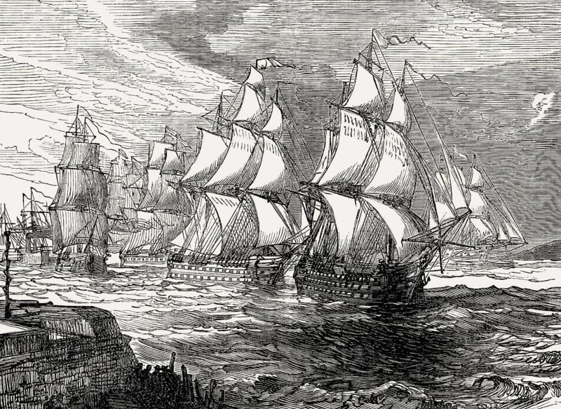 The Battle of Amoy, present-day Xiamen, Xiamen Island, Fujian, First Opium War, 1841
