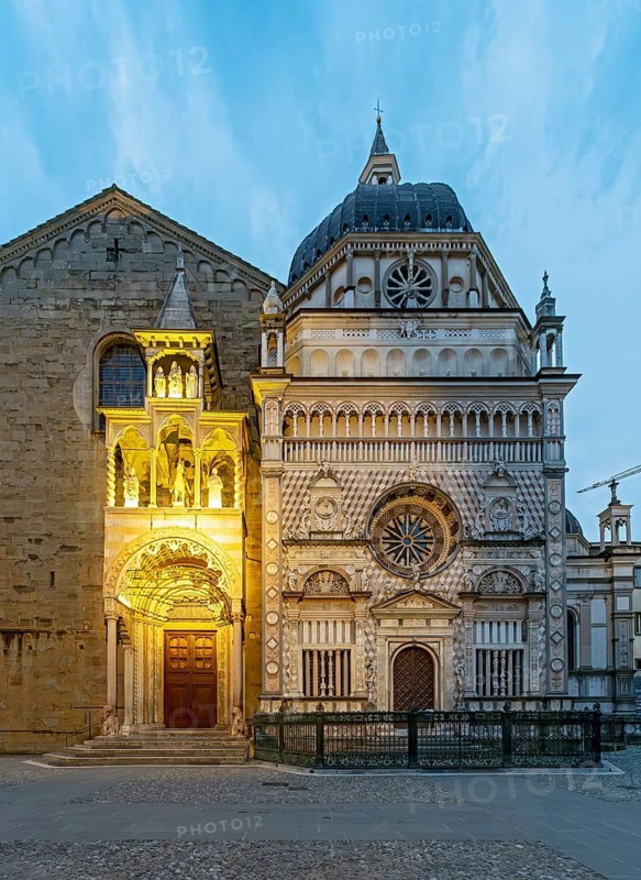 Colleoni Chapel, Cappella Colleoni and Basilica di Santa Maria Maggiore, Citta alta, Bergamo, Italy