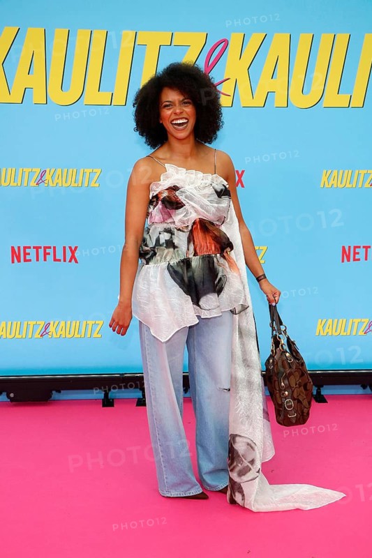 Aminata Belli at the premiere of the Kaulitz & Kaulitz (Netflix) reality series at the Delphi cinema in Berlin on 21 June 2024