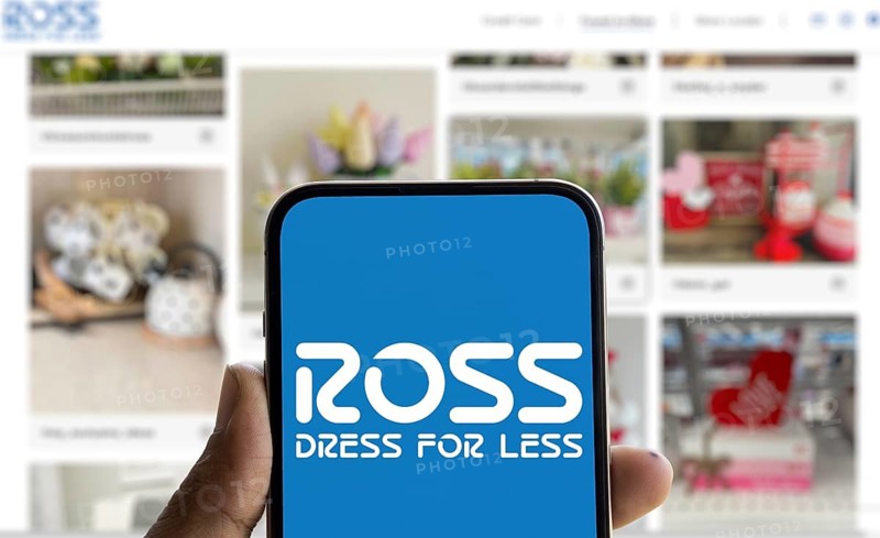 Ross dress for less logo is displayed on smartphone