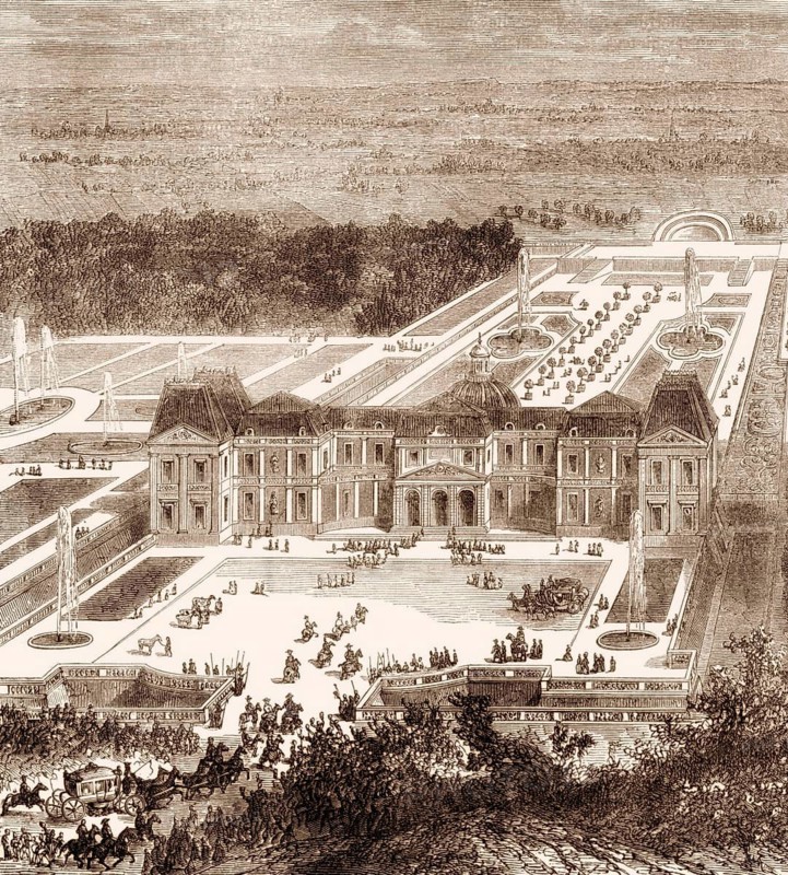 The Château de Vaux-le-Vicomte, a baroque French castle, Maincy, France