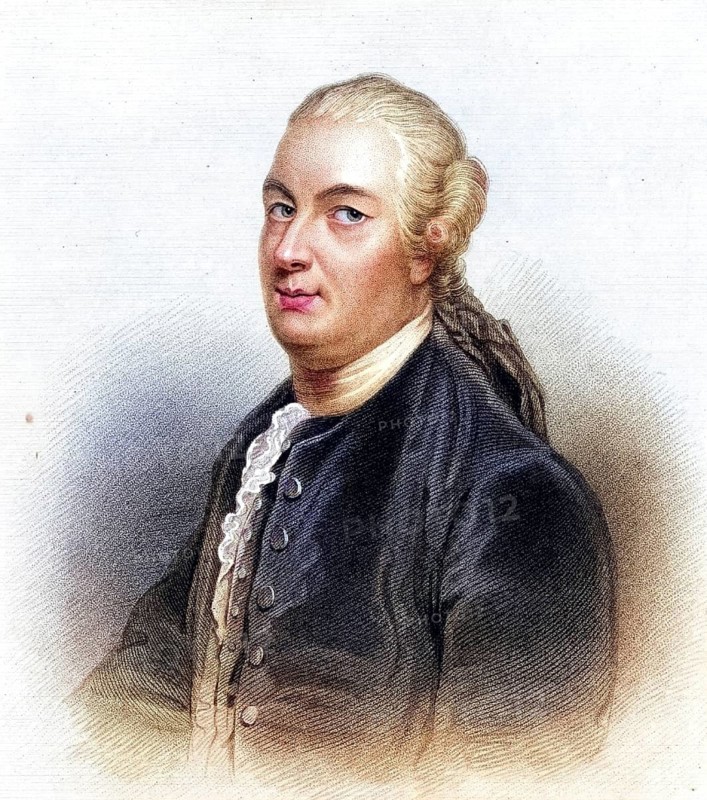 James Bruce of Kinnaird (1730-1805) Scottish traveller and writer, called The Abyssinian Traveller, engraving from A Biographical Dictionary of Eminent Scotsmen by Thomas Thomson (1870), Historical, digitally restored reproduction from a 19th century original, Record date not stated