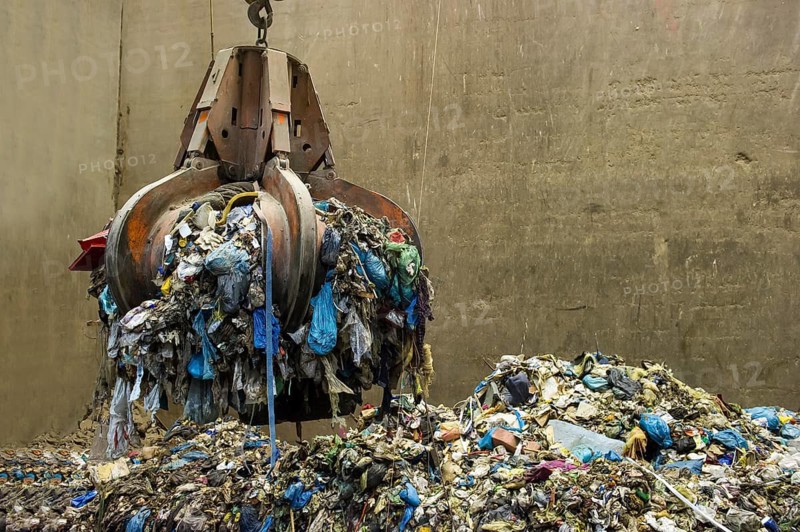 Garbage, household waste, waste separation, waste incineration, waste incineration plant, energy, TREA, Eschbach, Breisgau, Baden-Württemberg, Germany