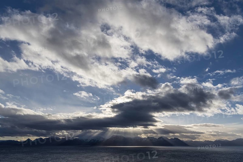 View from Söröya to the mainland, Finnmark, Norway, October 2018