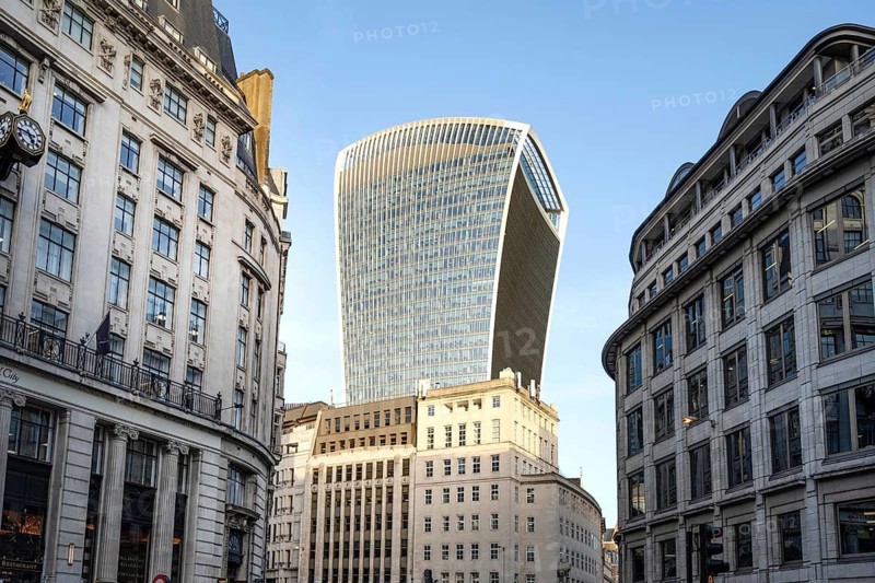London, UK. February 25th 2026. 20 Fenchurch Street is a commercial skyscraper in London that takes its name from its address on Fenchurch Street, in the historic City of London financial district. It has been nicknamed The Walkie-Talkie building, seen between more traditional London architecture. UK