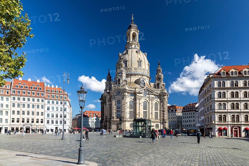 Church of Our Lady and Neumarkt in Dresden, Saxony, Germany