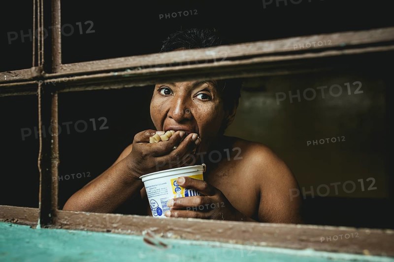 Patient in a psychiatric clinic, Lidice neighbourhood, Caracas, Venezuela