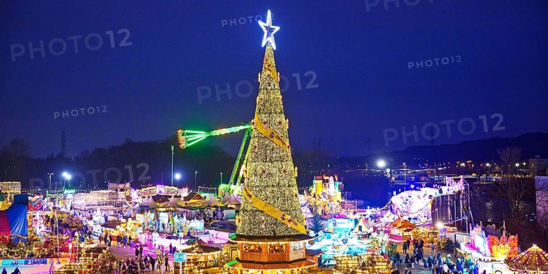 Cranger Weihnachtszauber, Christmas fair in the Ruhr area, Herne, North Rhine-Westphalia, Germany