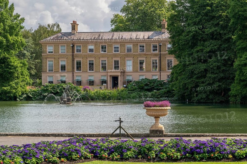 Historic building, now the Botanical Brasserie, Royal Botanic Gardens (Kew Gardens), UNESCO World Heritage Site, Kew, Greater London, England, United Kingdom