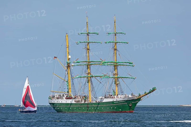 Sailing ship Alexander von Humboldt II, sailing boat, Kieler Woche, Kiel Fjord, Kiel, Schleswig-Holstein, Germany