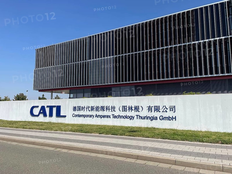 CATL, Contemporary Amperex Technology Thuringia GmbH (CATT) . The European headquarters of the Chinese company in Arnstadt, Ilm-KreisThuringia, Germany. First European plant for lithium-ion batteries, car batteries, battery cell production, electromobility, e-mobility. Electric car. Largest manufacturer of lithium-ion batteries in the world. Market leader. Company name in China is Contemporary Amperex Technology Co. Limited (??????????????)