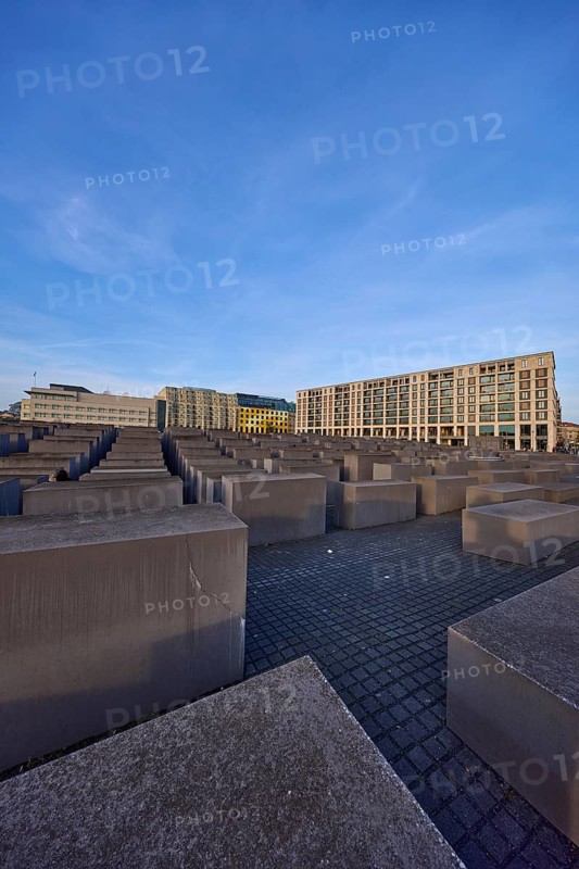 Memorial to the Murdered Jews of Europe, Holocaust Memorial at night in Berlin, capital, independent city, federal state Berlin, Germany