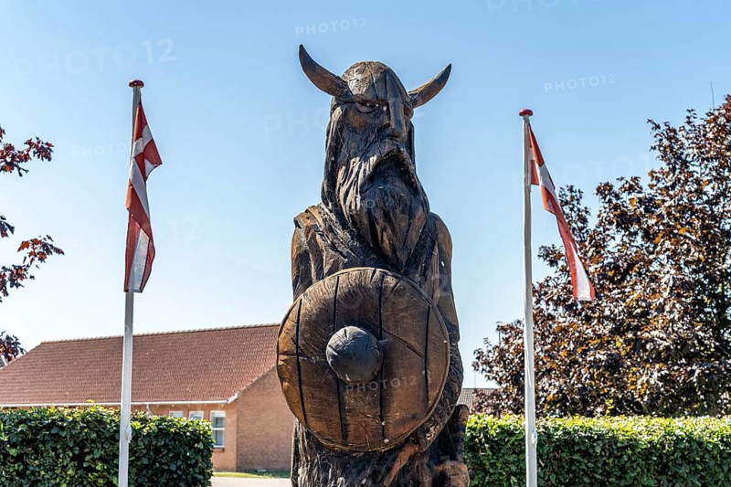 Kong Humble Statue, Humble, Langeland Island, Denmark