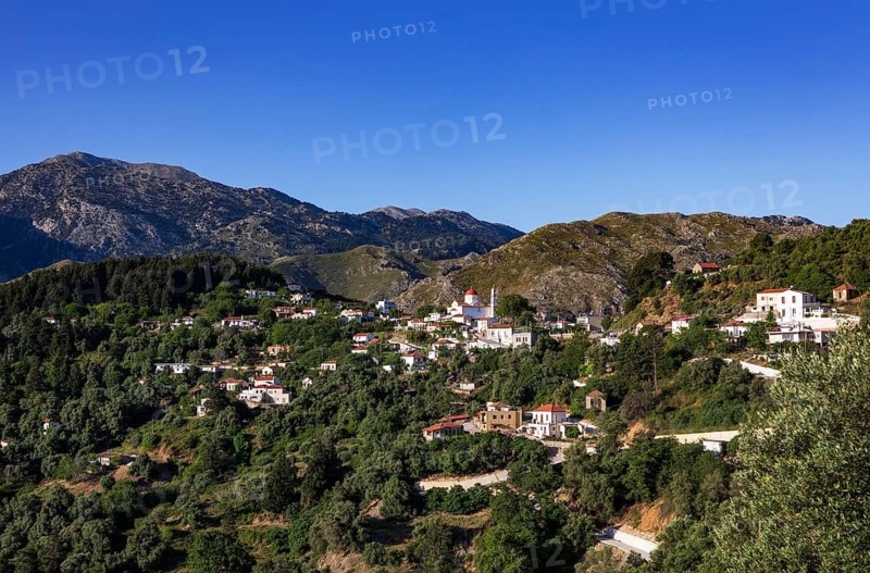 Mountain village Lakkoi, Crete, Greece