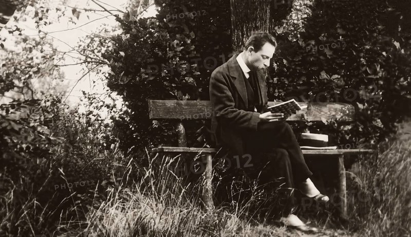 Portrait of Rainer Maria Rilke, 1875 – 1926, Austrian poet and novelist, digitally edited