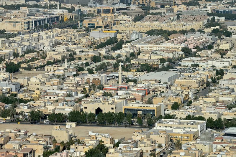 View over the Old City from Al Faisaliah Tower, Riyadh, Saudi Arabia