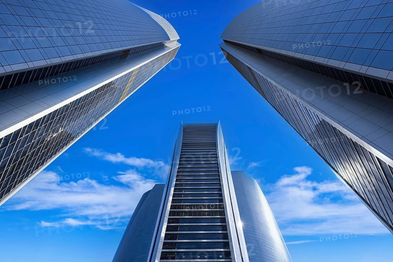 UAE, United Arab Emirates, Abu Dhabi downtown panorama and financial center skyline