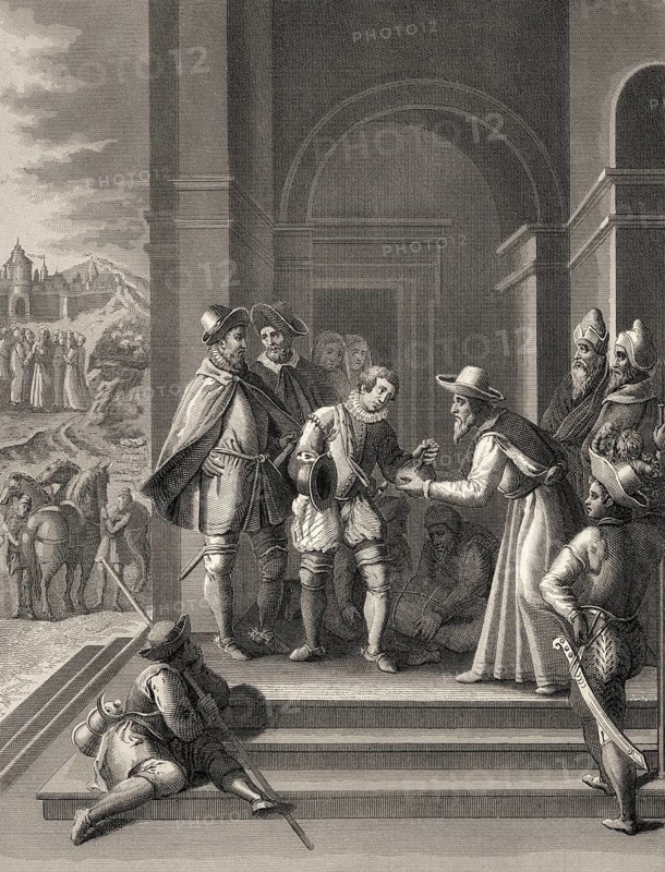 The Parable of the Prodigal Son, New Testament, steel engraving 1853, digitally restored