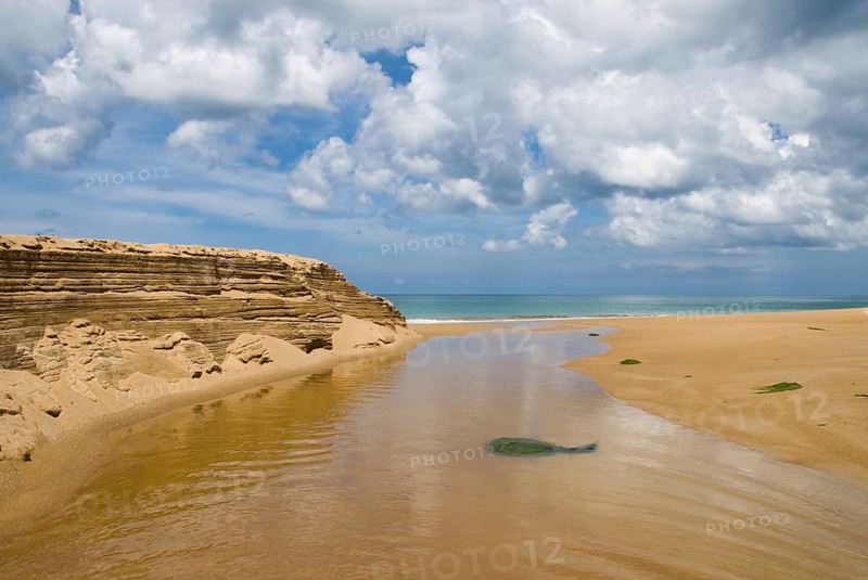 Mai Khao Beach in the north of the Thai holiday island Phuket, Thailand, Siam, Asia, Southeast Asia, beach, sandy beach, island, holiday paradise, blue sky