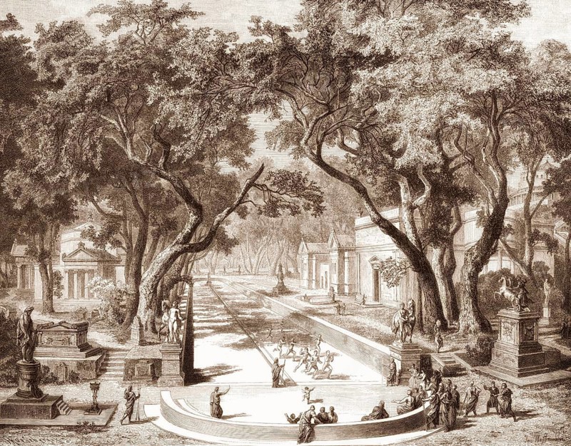 Young Spartans Exercising at the Dromos of Sparta, a prominent city-state in ancient Greece