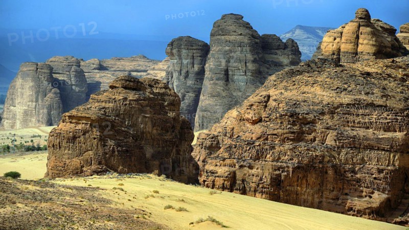 Middle East, Saudi Arabia, Landscape in Al Ula, Al Ula
