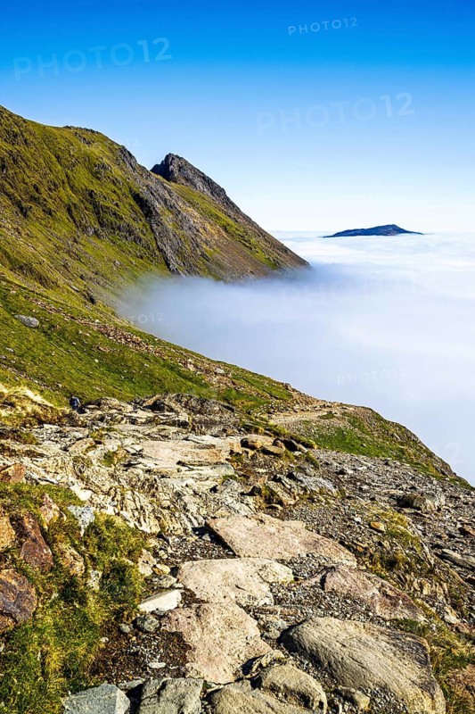 Snowdon Massif, Snowdon Range, Snowdonia, North Wales, UK