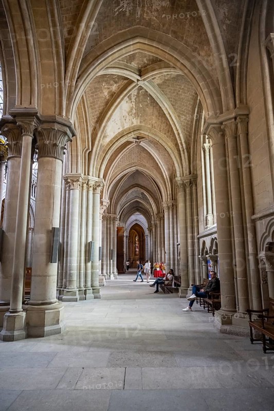 Notre-Dame Cathedral, former episcopal church of the diocese of Lausanne, today the main reformed church of the city of Lausanne, Canton of Vaud, Switzerland