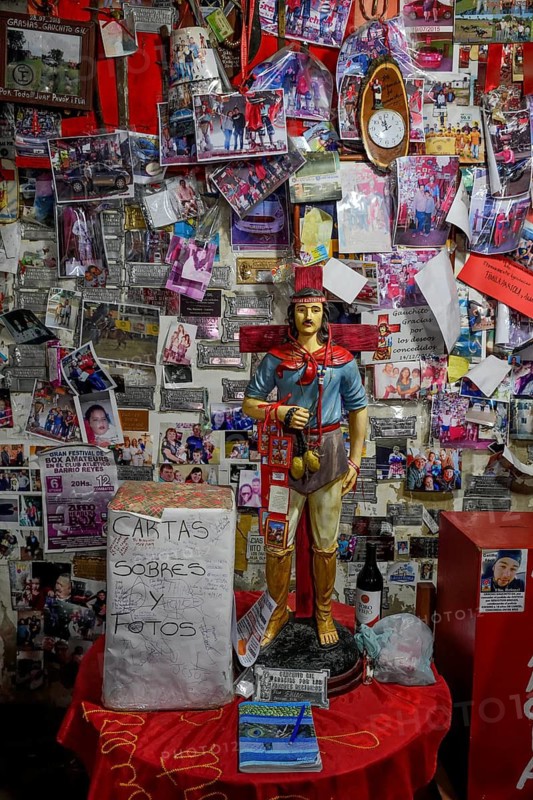 Shrine for the popular saint Antonio Mamerto Gil Núñez, better known as Gauchito Gil, Santuario del Gauchito Gil, Mercedes, Corrientes Province, Argentina