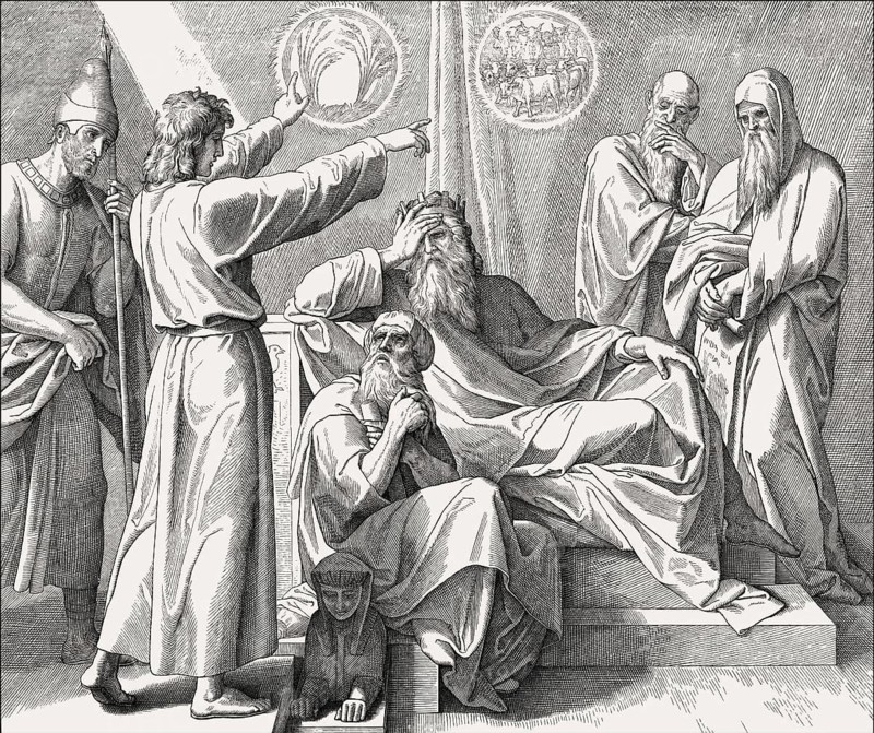 Joseph Interprets Pharaoh's Dreams, Old Testament, by Julius Schnorr von Carolsfeld, 1860