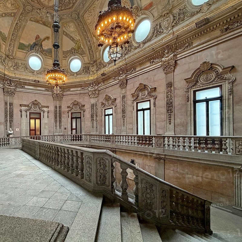 Palácio da Bolsa, neoclassical style stock exchange, UNESCO World Heritage Site, old town, Porto, Portugal